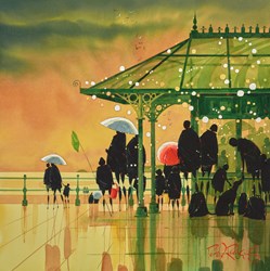 Shelter by Peter J Rodgers - Original Painting on Paper sized 16x16 inches. Available from Whitewall Galleries